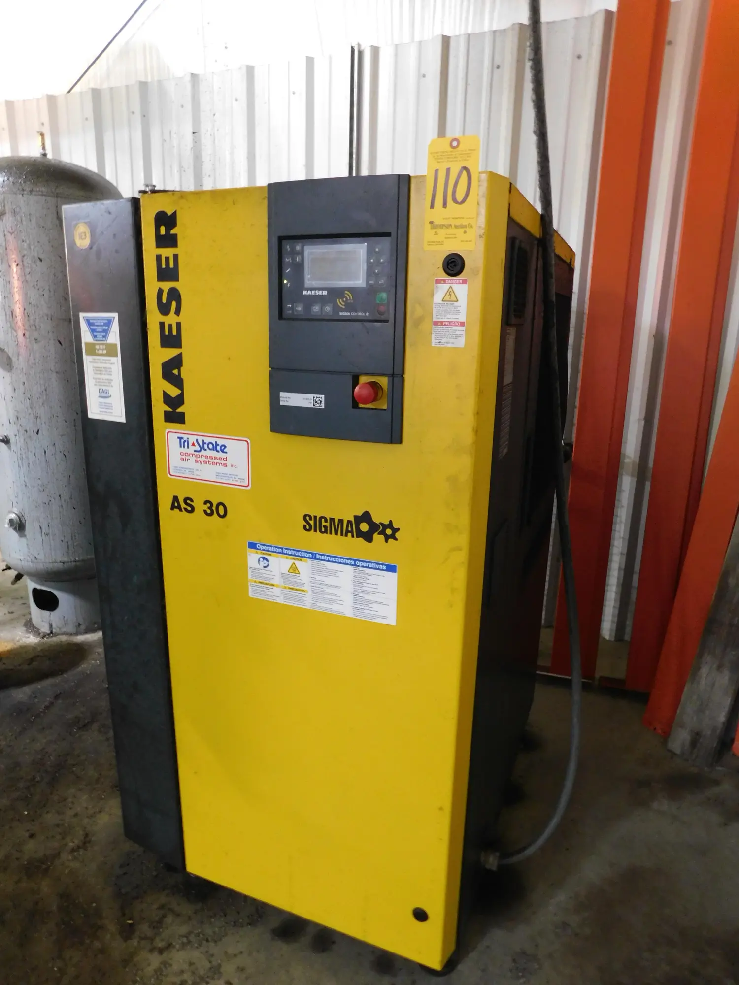Used _UNKNOWN_ _UNKNOWN_ Rotary Screw & Sliding Vane Air Compressors Indiana US | Thompson Auctioneers #1322570