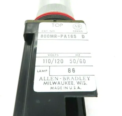 NEW ALLEN BRADLEY 800MR-PA16S PUSH BUTTON SERIES D 800MRPA16S