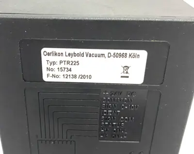 USED OERLIKON LEYBOLD VACUUM PTR225 PENNINGVAC VACUUM TRANSMITTER
