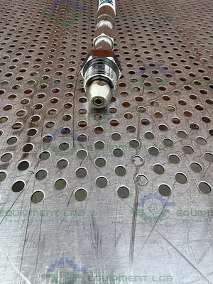 USED AIRGAS STAINLESS STEEL FLEXIBLE HOSE 75" W/ COMPRESSION FITTING, MALE THREADED