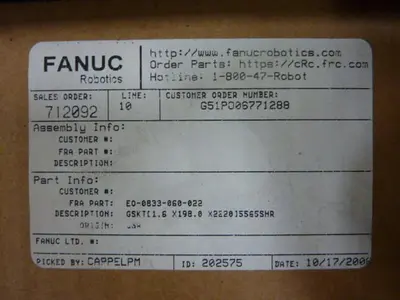 NEW FANUC E0-0833-060-022
