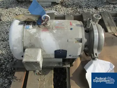 USED Waukesha Cherry-Burrell 2" x 1.5" Waukesha Cherry Burrell Centrifugal Pump, S/S, 10 HP