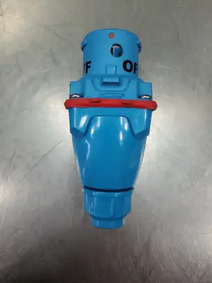 USED Marechal Meltric DSN20 20A Inlet Plug, 277/480VAC