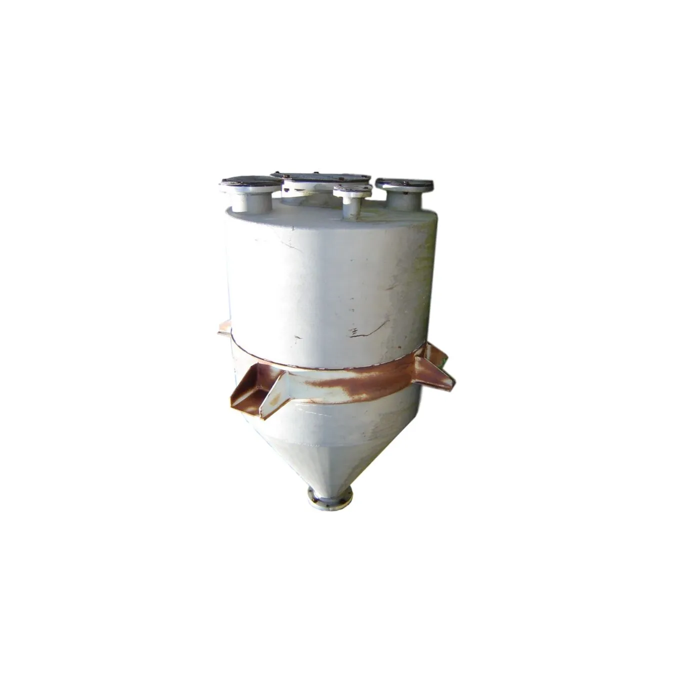 Used 54 Cubic foot Monel Hopper Bin
