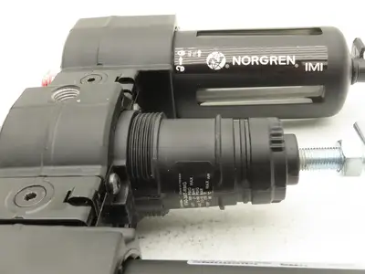 Norgren C74A-3AT-QP3-RMG-QPN Air Line Filter Regulator Lubricator Combo 3/8"NPT
