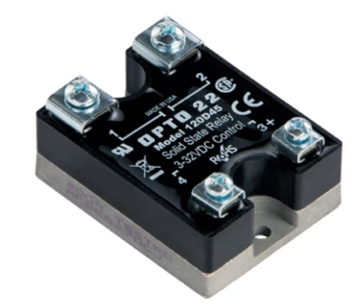 Opto 22 120D45 120 VAC, 45 Amp, DC Control Solid State Relay SSR [New]