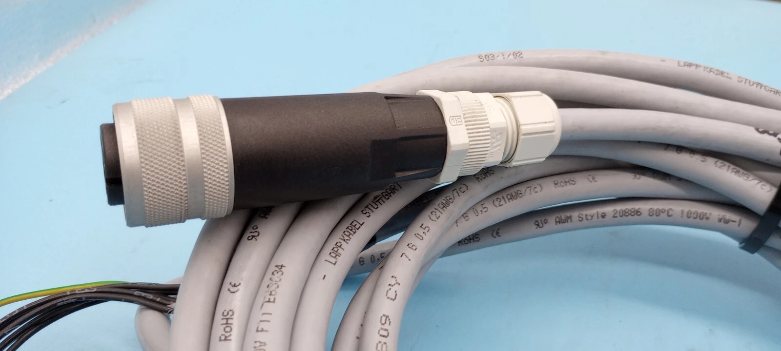 LAPP KABEL 24 FT CLFLEX CHAIN 809 CY CABLE WITH FEMALE CONNECTOR , 7 WIRE