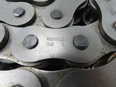 Renold 140 -3 V 3 Strand Roller Chain 1-3/4" Pitch Riveted 1" Rollers 10 Feet