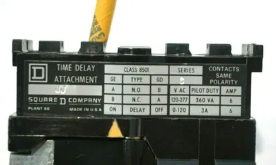 NEW SQUARE D 8501-JJ TIME DELAY SER.C 8501MV