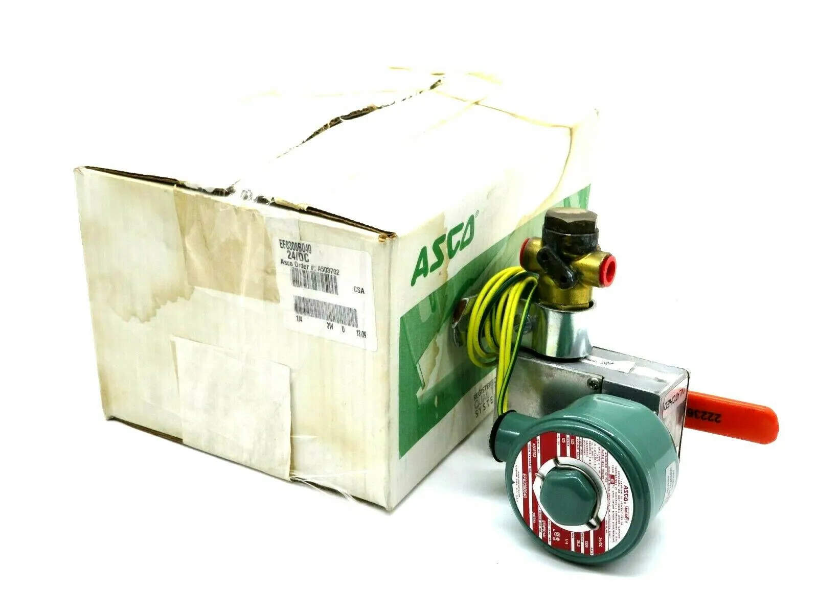 NEW ASCO EF8308B040 SOLENOID VALVE 24DC 318719