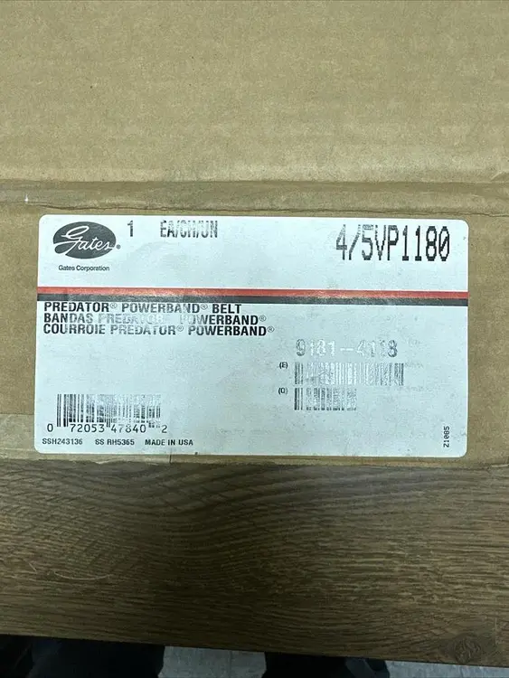 New | in-Stock GATES 4/5VP1180 Belts | Surplus Asset Holdings #1227156