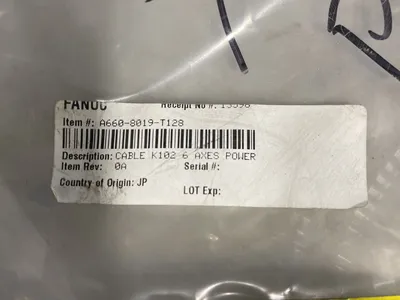 Used FANUC A6608019T128 Cable & Wire Ohio US | HGR 24 #1094847