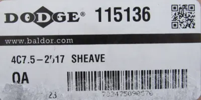 NEW DODGE 115136 SHEAVE 4C7.5-2517