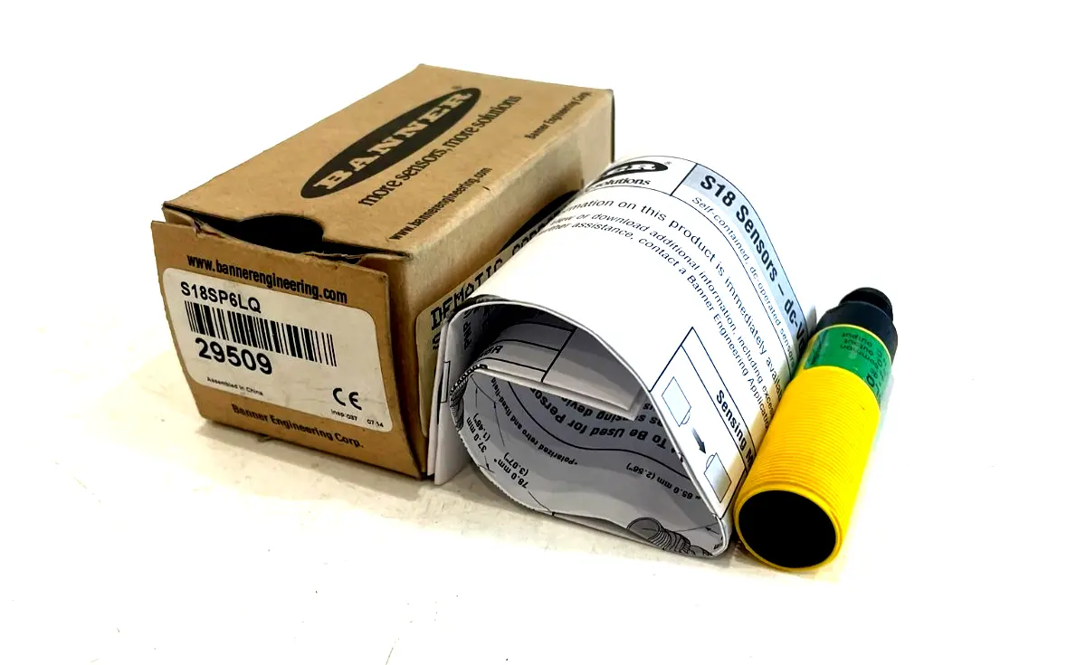 NEW BANNER ENGINEERING S18SP6LQ SENSOR 29509