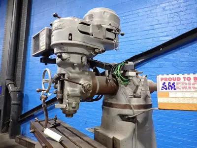 Bridgeport 42" X 9" Vertical Mill