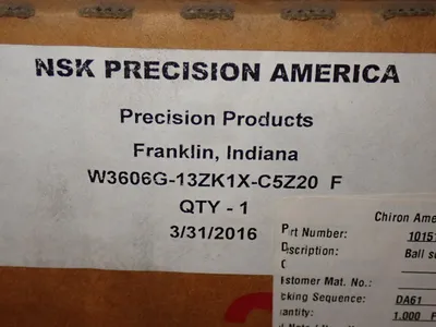 New | in-Stock NSK W3606G13ZK1XC5Z20 Tooling & Accessories (Other) Ohio US | HGR 24 #1185748