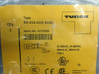 New | in-Stock TURCK BI5G18AZ3XB3331 Sensors | HGR 24 #753250