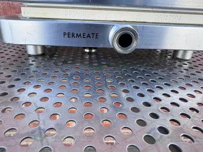 USED MILLIPORE PELLICON STAINLESS STEEL TFF CASSETTE HOLDER W/ GAUGE