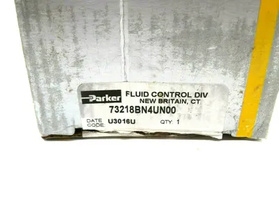 NEW PARKER 73218BN4UN0 VALVE 2 WAY 1/2 INCH NPT U3016U WITHOUT COIL
