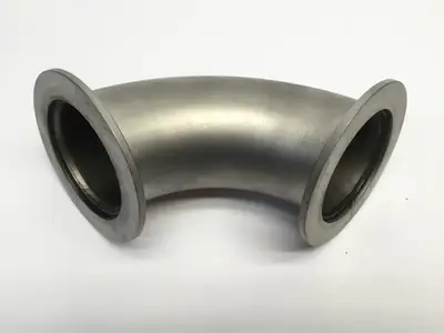 SS 90 Degree Vacuum Fitting Approx. 3” OD, 4-1/8" Height - Used
