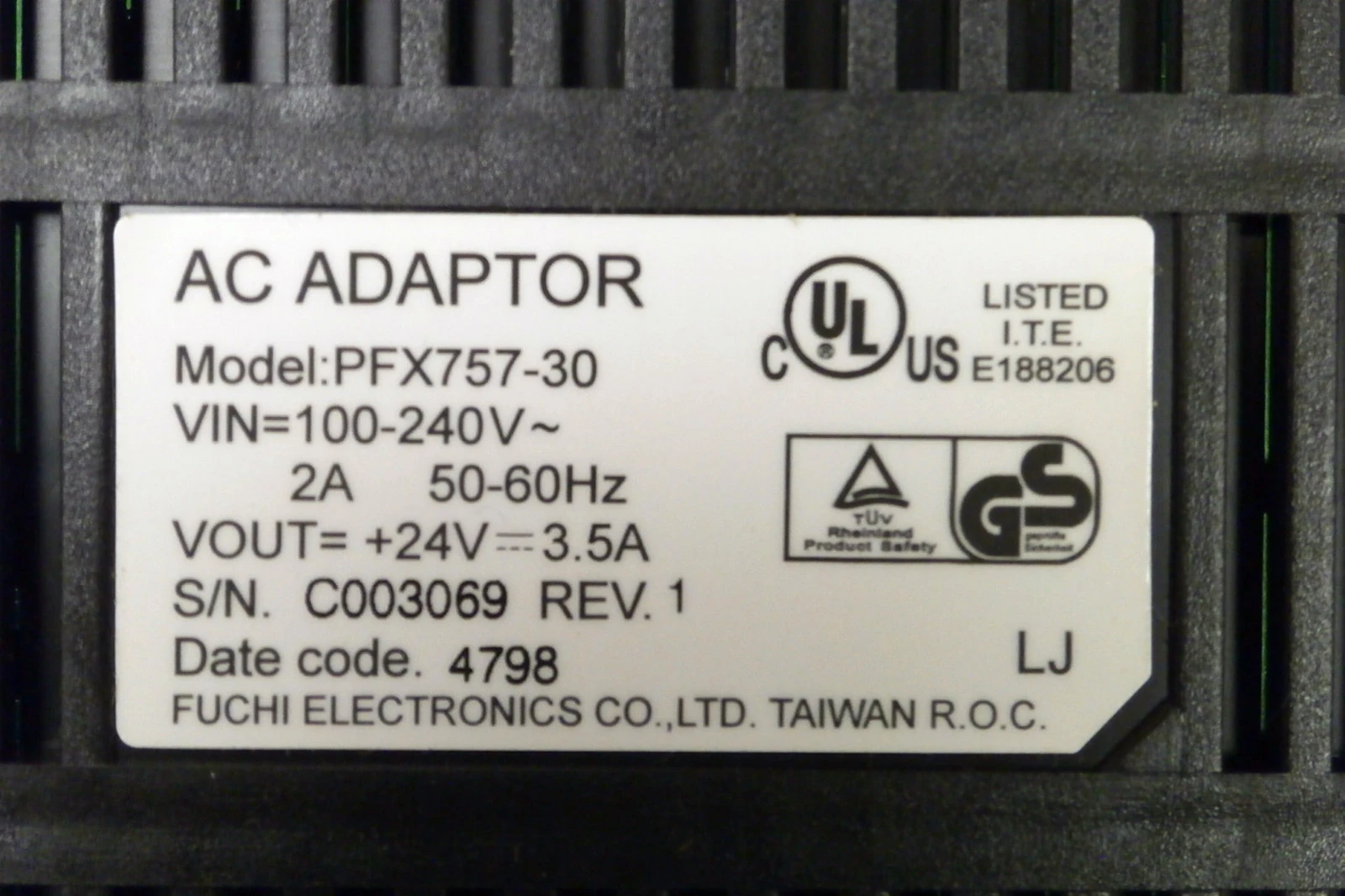 NEW FUCHI ELECTRONICS PFX757-30