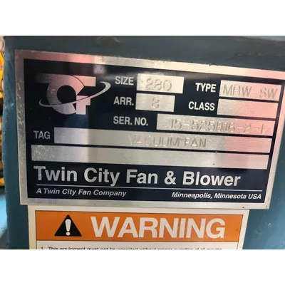 NEW TWIN CITY FAN MBW-SW