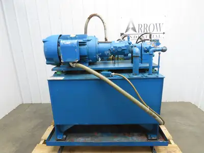 Eaton Vickers Hydraulic Power Unit 120 Gallon 29 GPM 3000PSI 30Hp 230/460V 3Ph