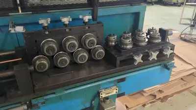 7/8" CROWN UNLIMITED MODEL #STCOS M-7 TUBE STRAIGHT & CUTOFF MACHINE: YOBRO #25338