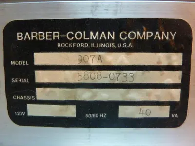 USED BARBER COLMAN 907A