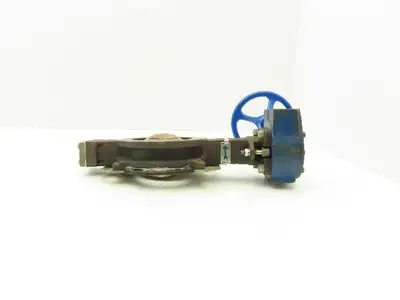 Keystone 360-101 K-Lok 3" Wafer Butterfly Valve Manual Worm Gear Actuator