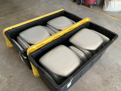 Used 44 PADDED SEAT CUSHIONS Restaurant Front of House Furnishings Michigan US | Miedema Asset Management Group #1761456