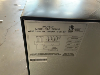 Used VINOTEMP VT-51SZ01SS Display Refrigerators Michigan US | Miedema Asset Management Group #1761113