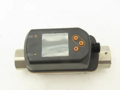 IFM SV5610 Vortex Flowmeter w/Display 18-30VDC 32-634GPH/.55-10.55GPM 1/2"FNPT