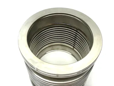 Used Edwards Stai Steel Vacuum Hose Flexible Bellow ISO-LF Flange Size NW-100 Hoses Michigan US | Maverick Industrial Sales #1402226
