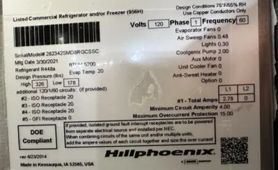 101-0114 Hill Phoenix GCSSC Meat and Seafood Cases