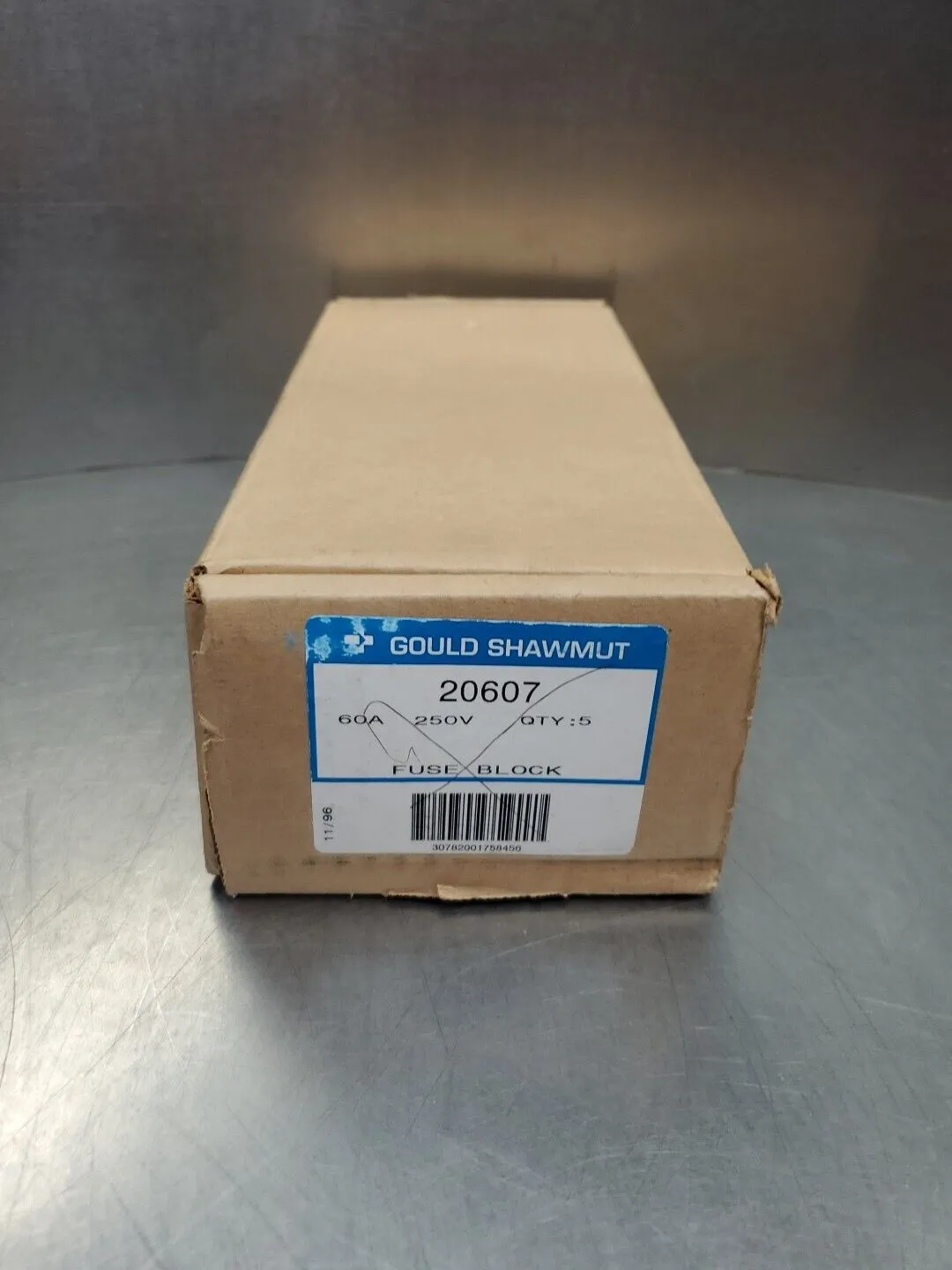 GOULD SHAWMUT 20607 2-POLE FUSE BLOCK, 250V 60A - Lot of 5. 4B-38