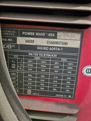 Used LINCOLN ELECTRIC POWER WAVE 455 Arc Welders British Columbia CA | Lenmark #1426148