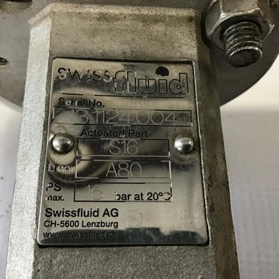 Swiss Fluid DN100PN16 – S16 Butterfly Valve Stainless Steel 16Bar @ 20°C