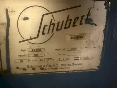 USED SCHUBERT WM2/500