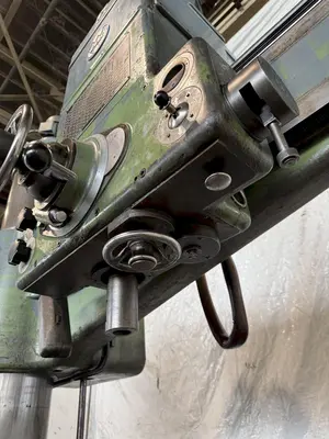 5' X 15" WEBO RADIAL ARM DRILL. STOCK # 0222126