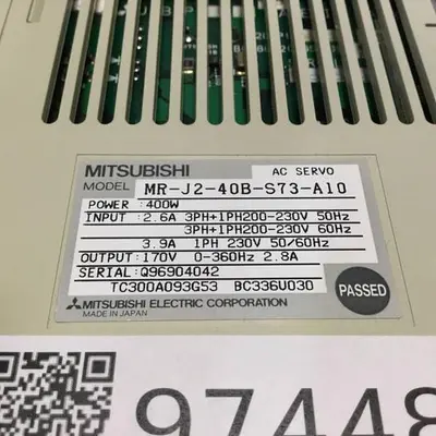 USED MITSUBISHI MR-J2-40B-S73-A10