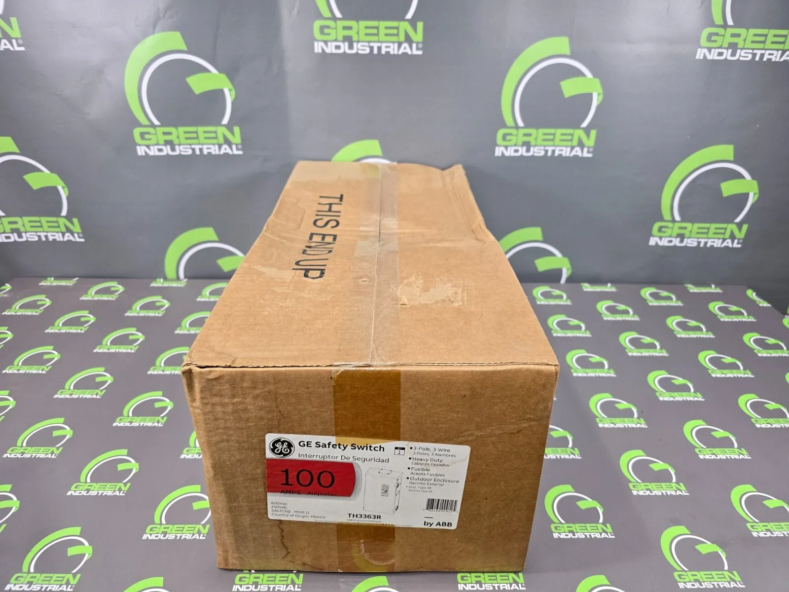 NEW 100A ABB/GE TH3363R Fusible Safety Disconnect Switch 600VAC NEMA3R 3 POLE