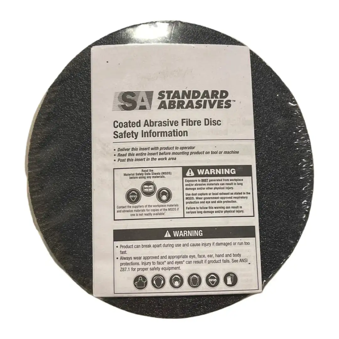 Standard Abrasives 5" x 7/8" Resin Fiber Discs 80 Grit Zirconia 25 Pack