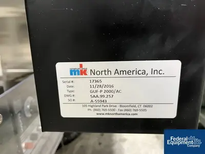 Used Optel Optel OP300 Case Label Inspection System with mk North America GUF-P 2000-AC Conveyor Inspection Machines Ohio US | Federal Equipment Company #1566149