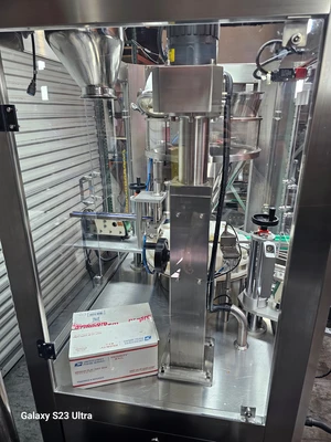 Auger Filler, bottle loader, lid loader, Vacuum loading, capper (Open Box)