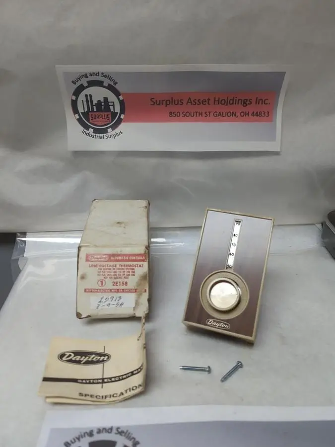 New | in-Stock DAYTON 2E158 HVAC Parts and Equipment Ohio US | Surplus Asset Holdings #1239420
