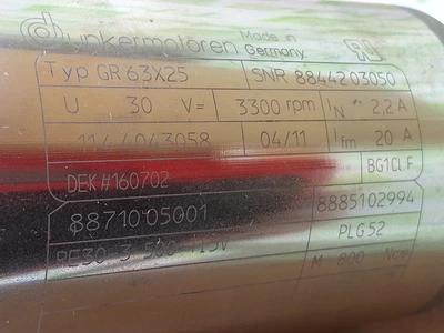 DUNKERMOTOREN GR 63X25 SERVO MOTOR - NEW