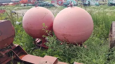 USED STEWART & STEVENSON MFG HYDRO PNEUMATIC ACCUMULATOR SPHERE