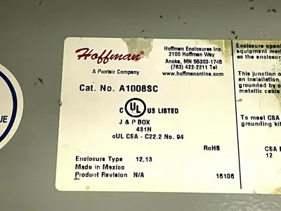 Used Hoffman A1008SC Electrical Boxes Michigan US | Maverick Industrial Sales #1502147