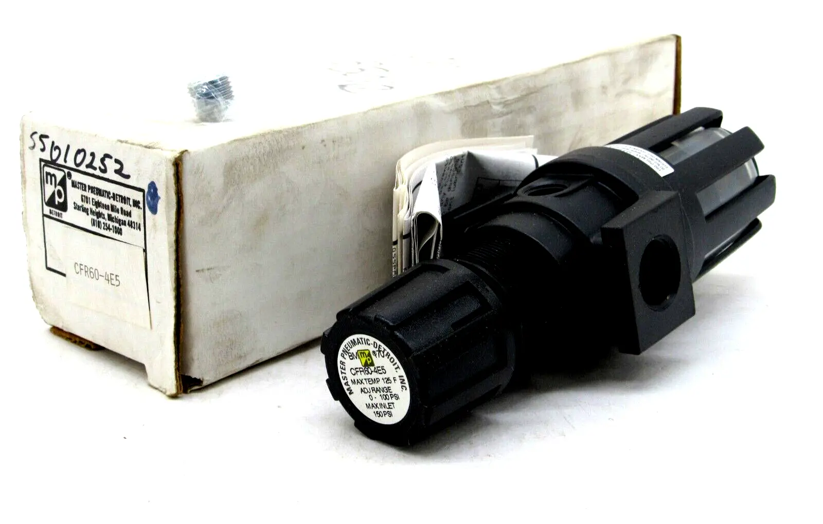 NEW MASTER PNEUMATIC CFR60-4E5 REGULATOR CFR604E5